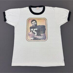 Super Rare 1979 Jo Greene NFL Football Pittsburgh Steelers Ringer Shirt Medium
